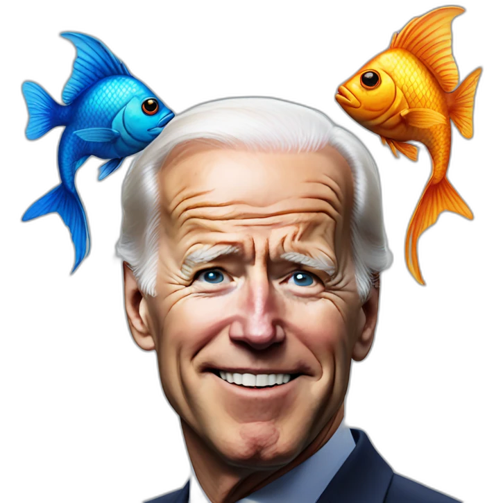 hyper realistic fishy biden emoji