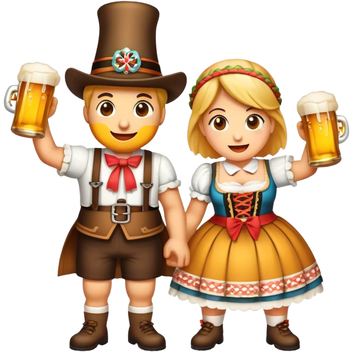Cinematic Realistic Oktoberfest Pop Culture Emoji, depicting a vibrant celebration with beer, music, and traditional costumes rendered with dynamic textures and festive lighting. emoji