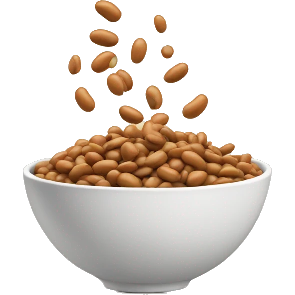 Beans spilling out a bowl  emoji
