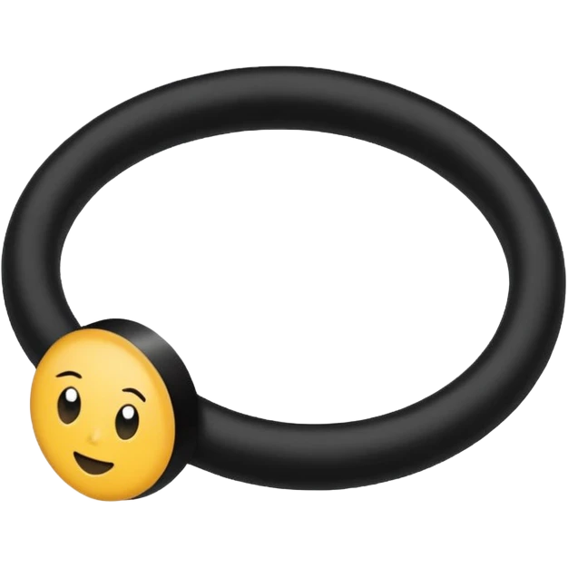 hair tie for tying hair emoji