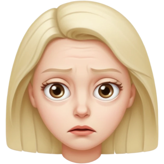  confused and weirided out woman emoji