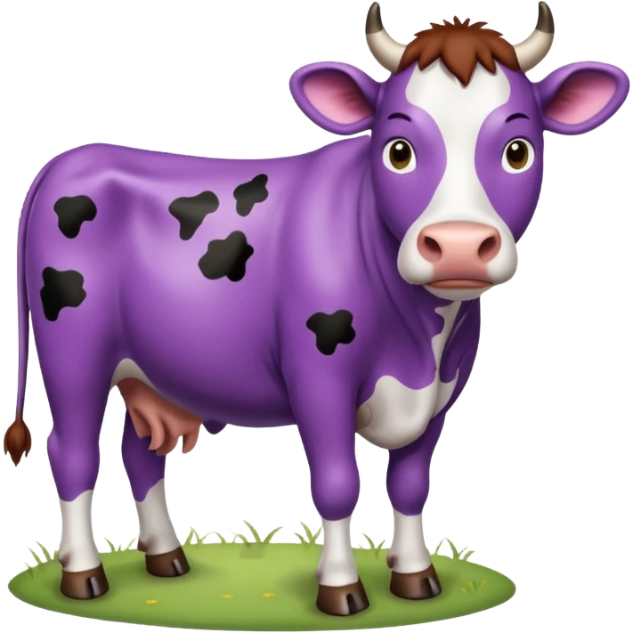 purple cow emoji