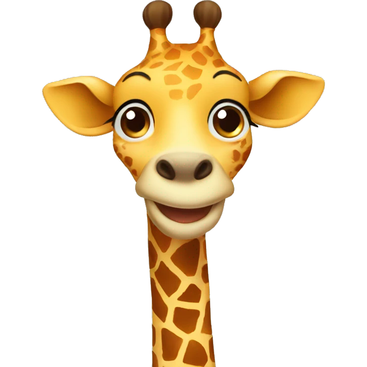 a smiling giraffe emoji