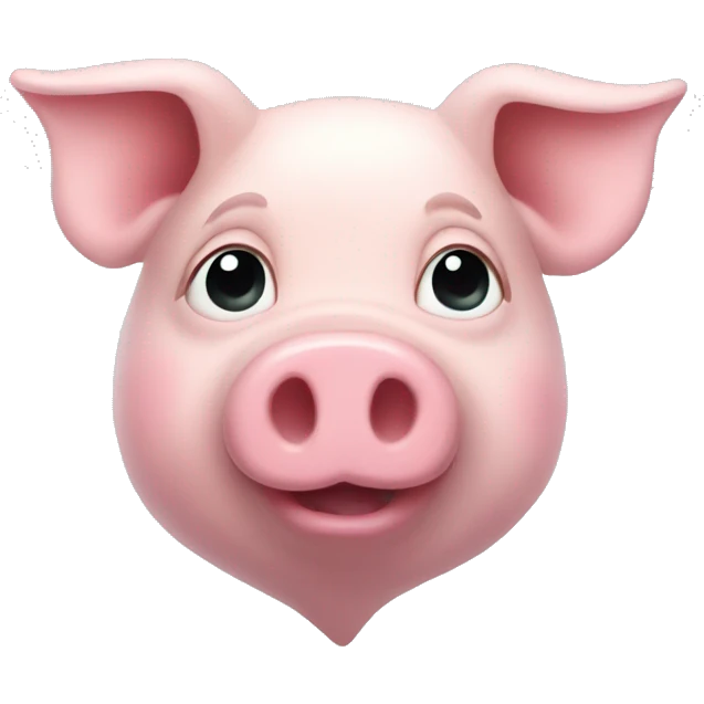 Pastel pig heart emoji