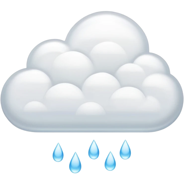 powdery white cloud representing musk, soft and airy, delicate white cloud, transparent background emoji