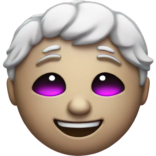 laughter with tears in neon emoji