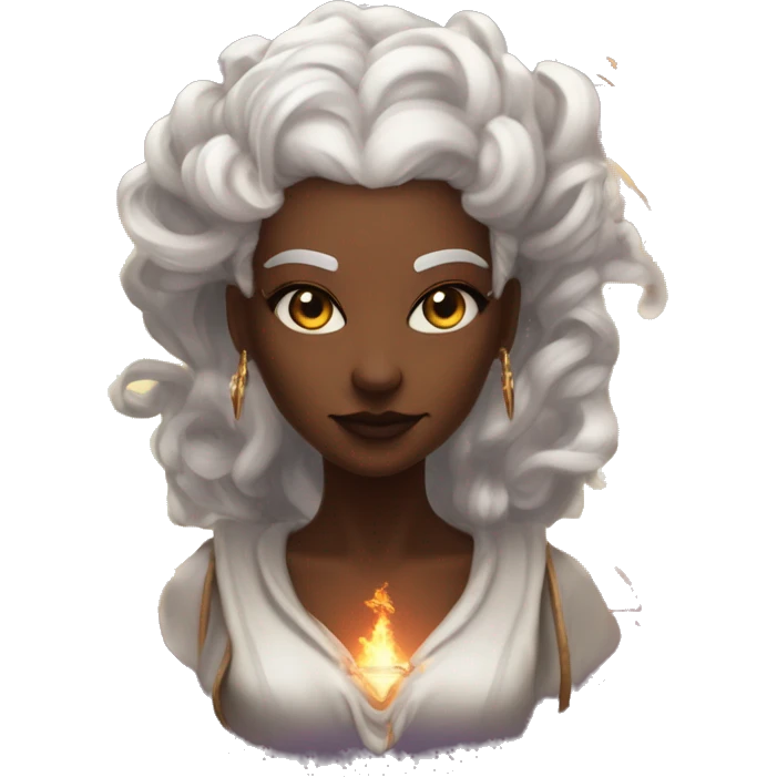 "Technomancy is the use of magic or mystical powers to control and manipulate technology” + "It's kind of like cyberpunk magic or how in some games, characters hack into systems using magic." 🖥️⚡🧙‍♂️ Make a ancient vampire technomancy goddess emoji
