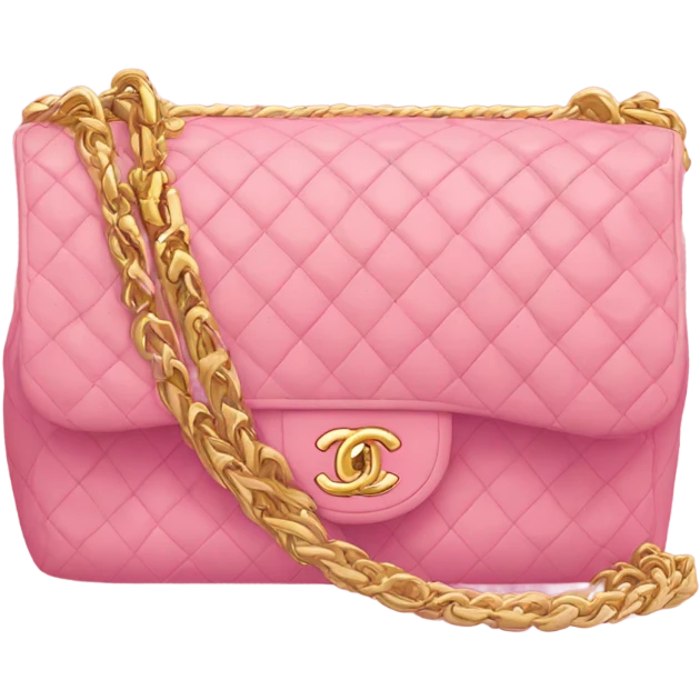 Chanel bag pink emoji