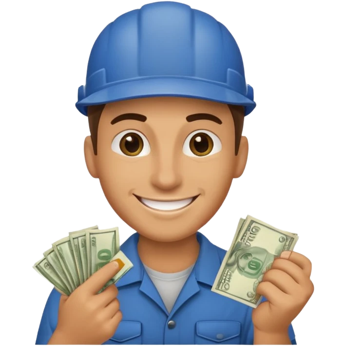 mechanic with money emoji