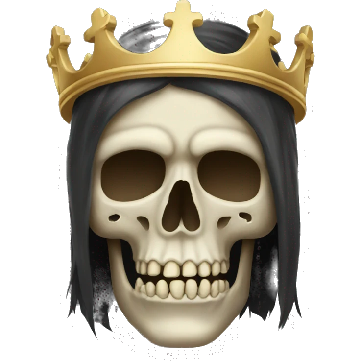 Skull grand king emoji
