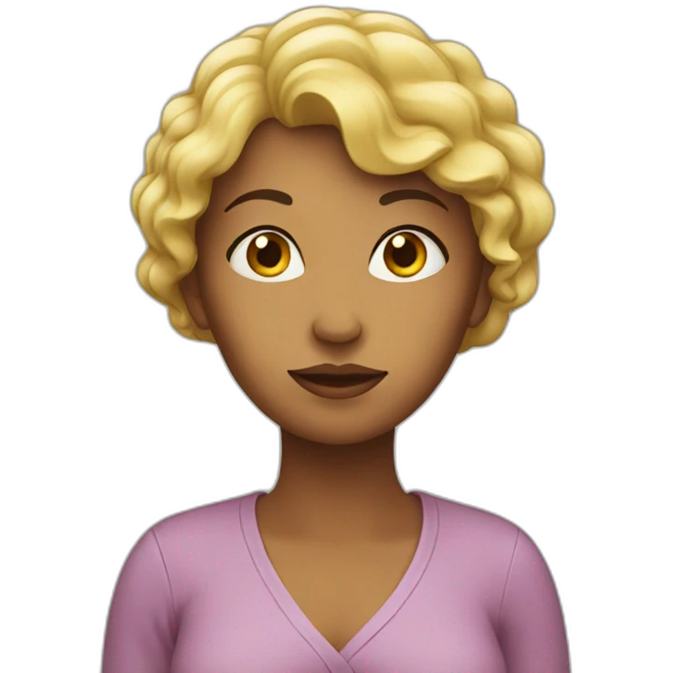 woman thinking emoji