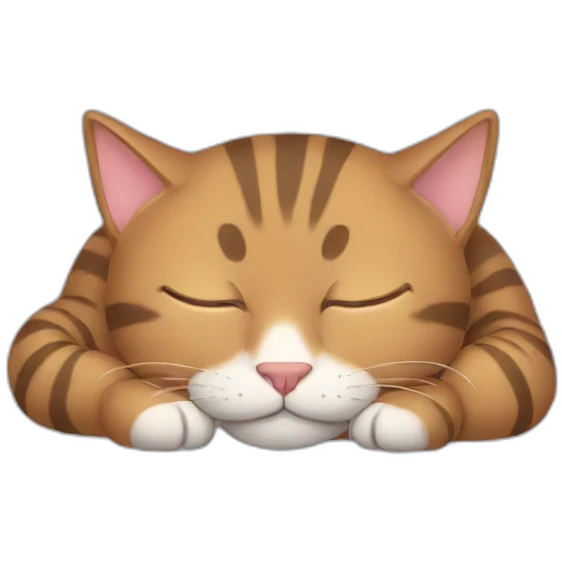 Sleeping cat emoji