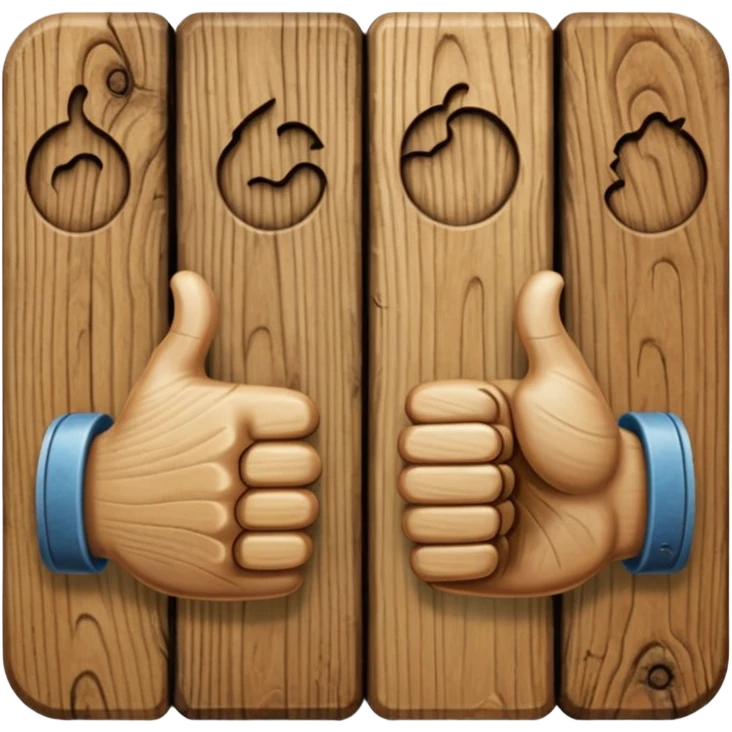Thumbs up and thumbs down emoji