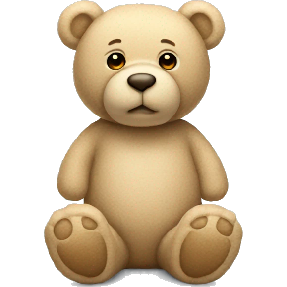 beige teddy bear emoji