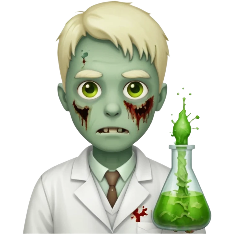 Zombie lab researcher emoji