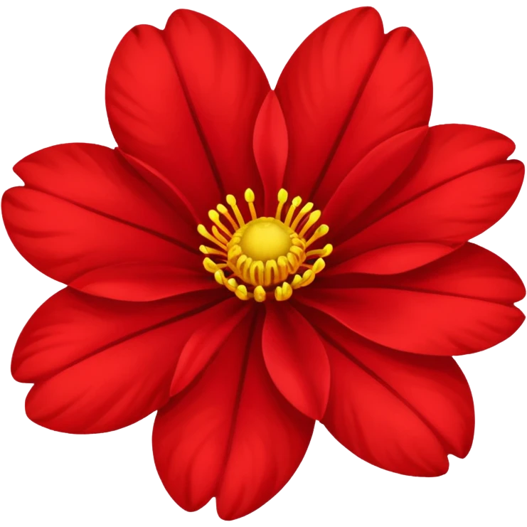 Red flover emoji