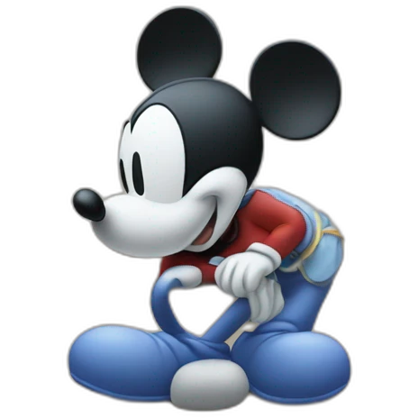 Mickey qui fait un doigt d'honneur emoji