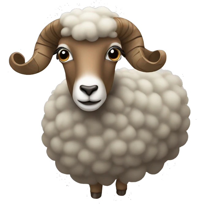 Mouton en colère emoji