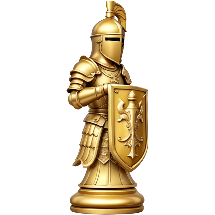 golden knight chess piece emoji