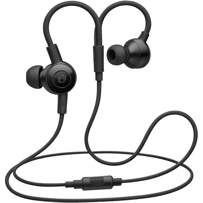 old wired earphones emoji