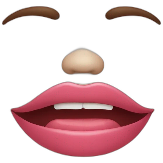 Bouche for face emoji