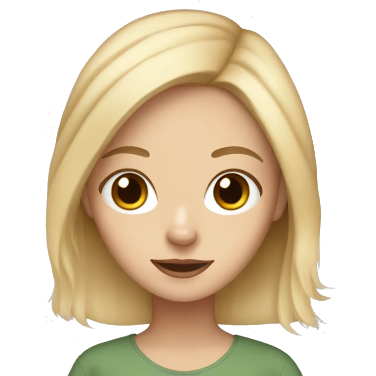 blonde white girl with brown chihuahua  emoji