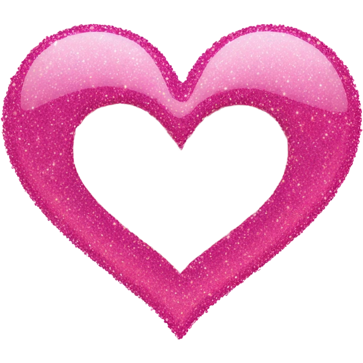 Pink sparkling heart  emoji
