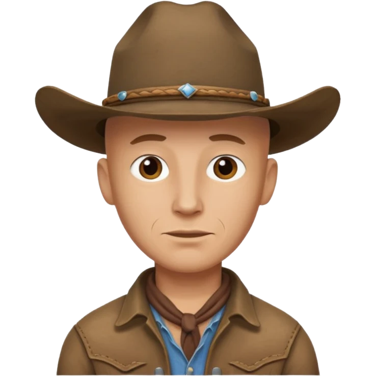 bald cowboy emoji