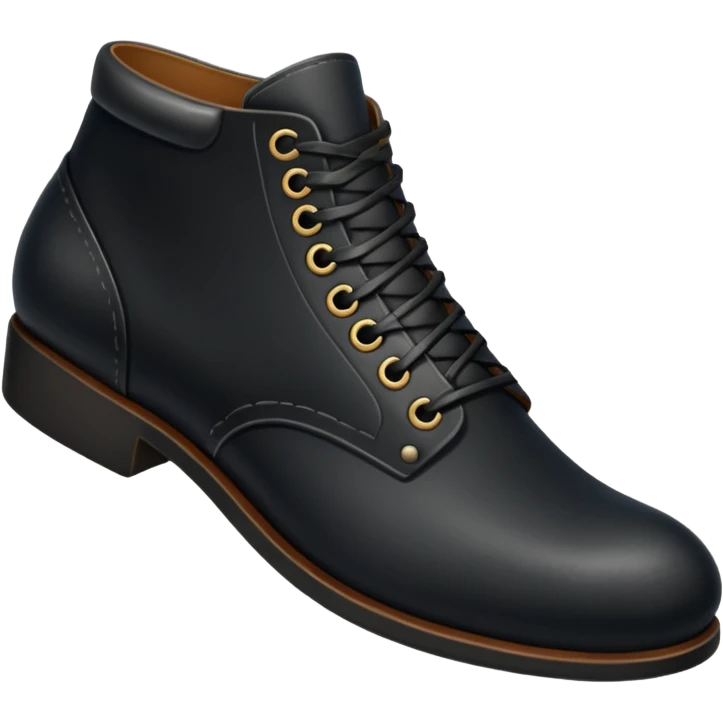 simple black shoe emoji