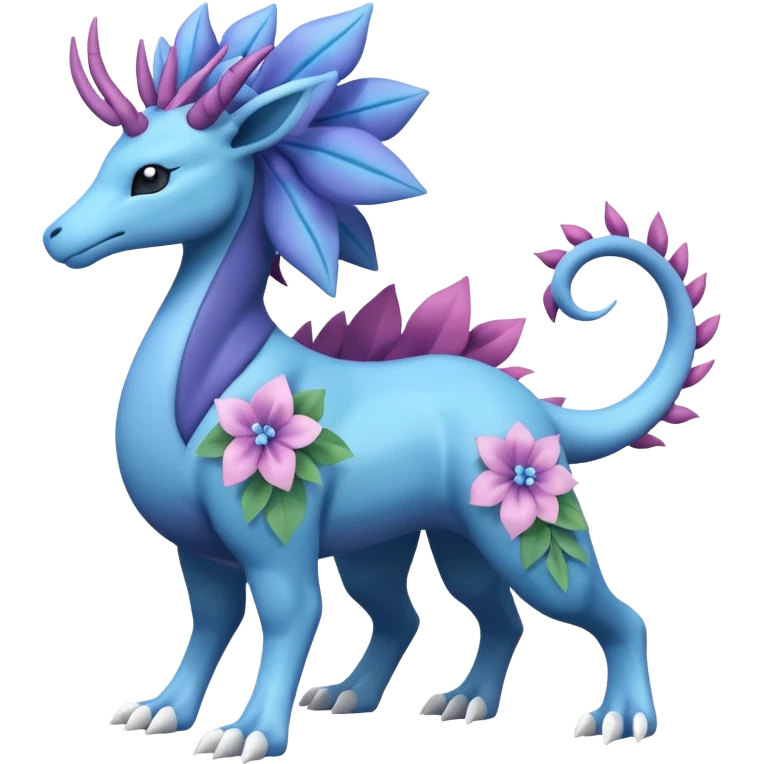 Meganium-Amaura-Suicune-fakemon (full body) emoji