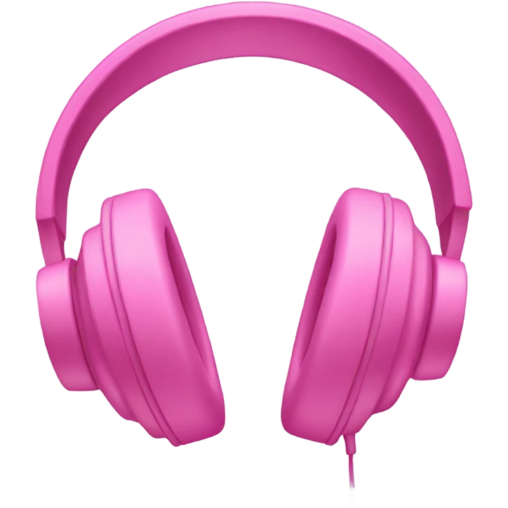 Pink headphones emoji