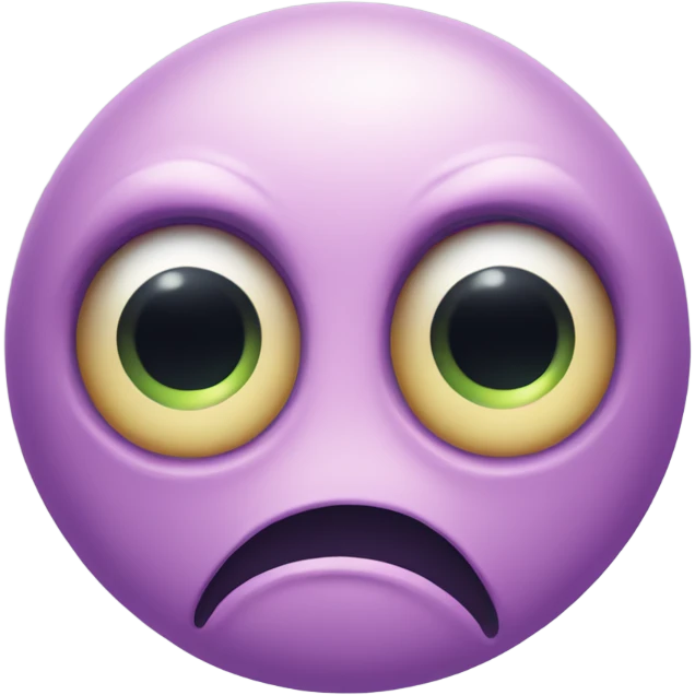 a one eye monster sad and crying emoji