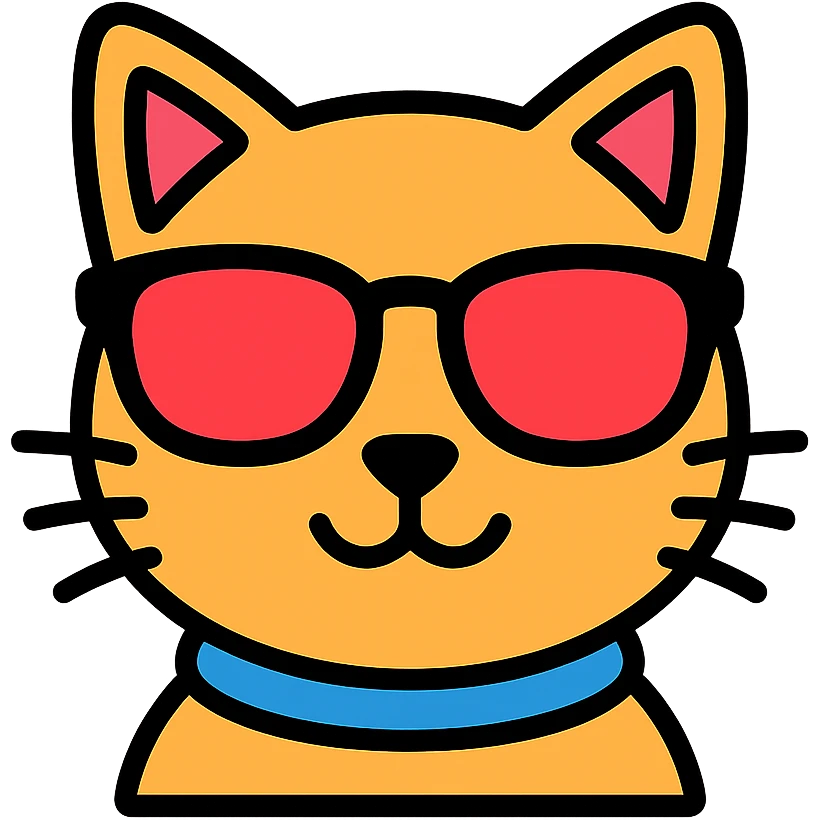 cat wearing sunglasses emoji