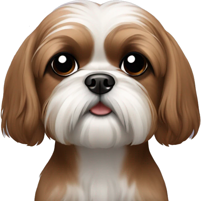 brown shih tzu emoji