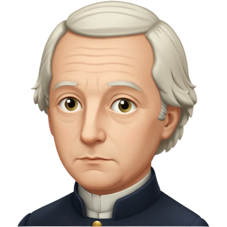 Johann Gottlieb Fichte three-quarter view emoji