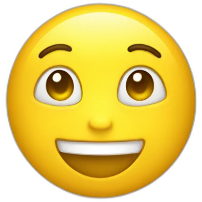 yellow very very slight smile emoji