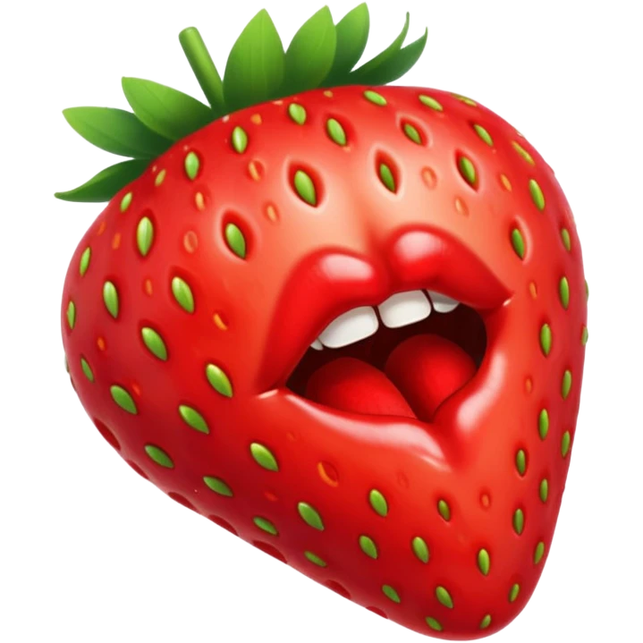 strawberry 🍓 and red kiss 💋  emoji