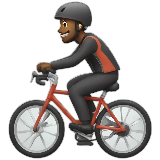 Moy riding a bike emoji