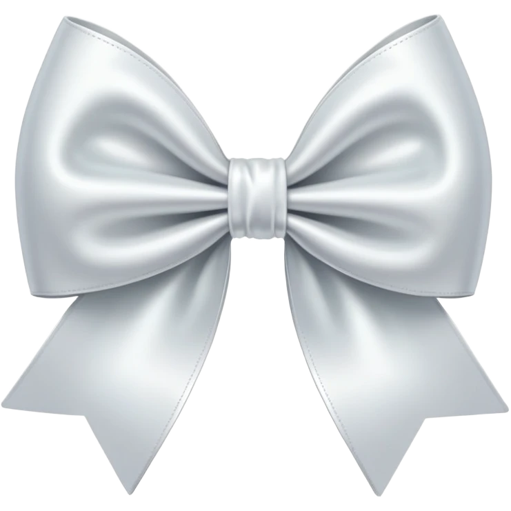 white satin bow emoji