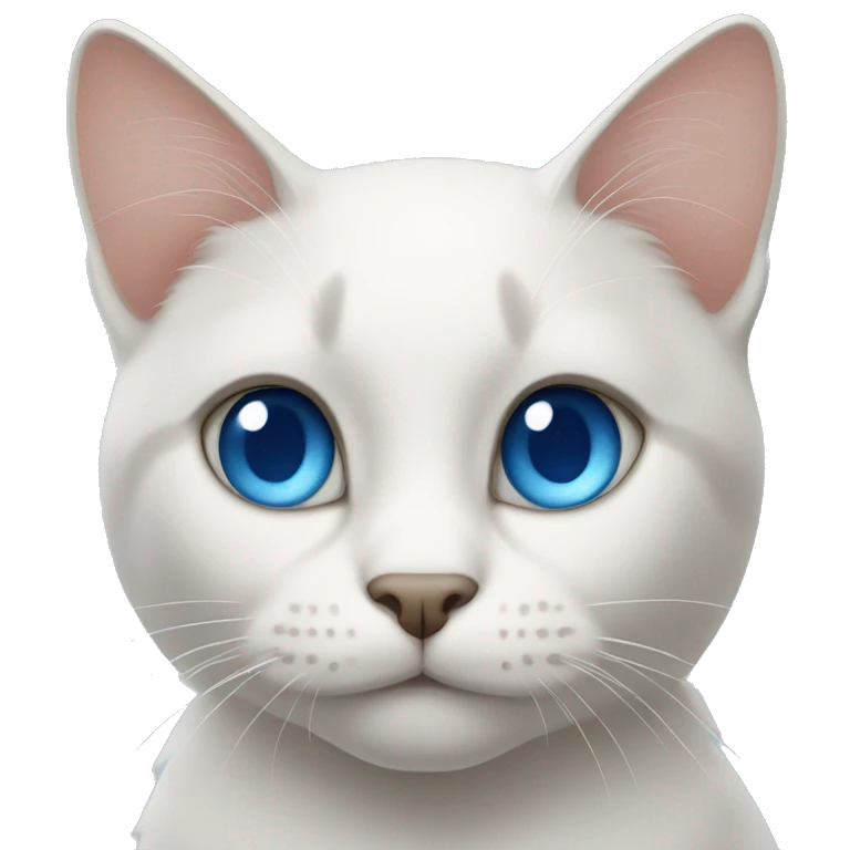 Cat with blue eyes emoji