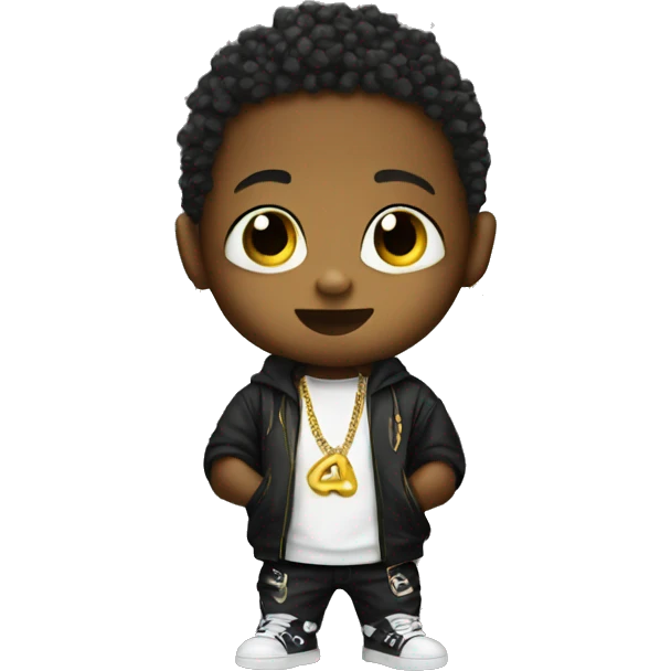 Lil Baby rapper with chains emoji