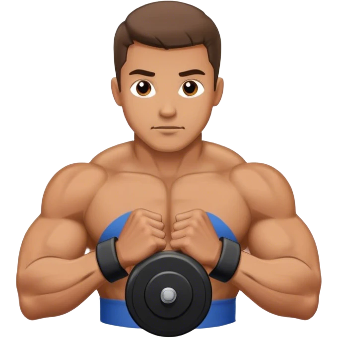 man weighted wrist curl emoji