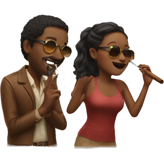Me and my best friend enjoying a little cigar  emoji