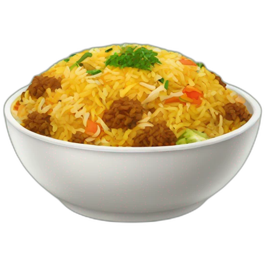 Vegetable Biryani halal emoji