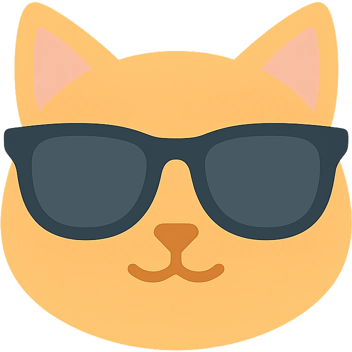cat wearing sunglasses emoji