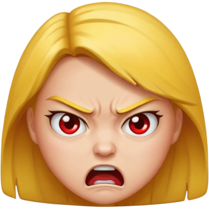 Angry girl emoji