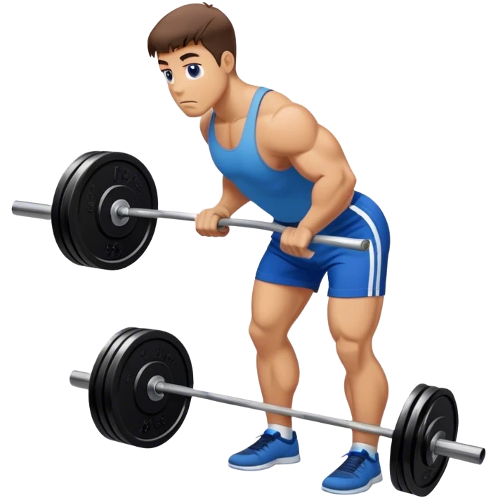 blue shorts deadlift emoji