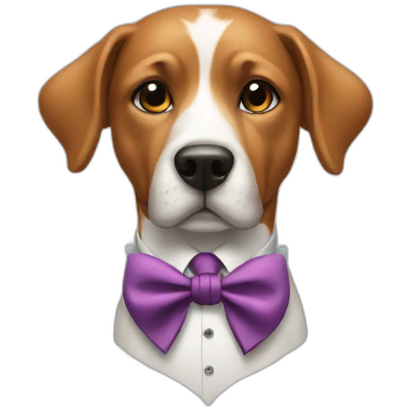 fancy_dog with tie emoji
