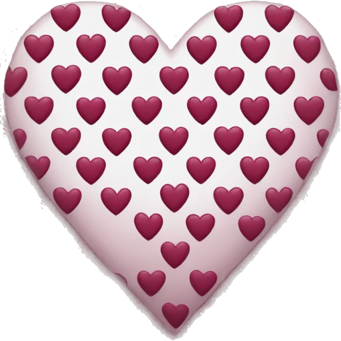 wine color heart emoji