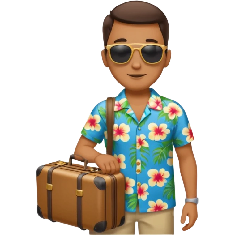 tourist with a suitcase emoji
